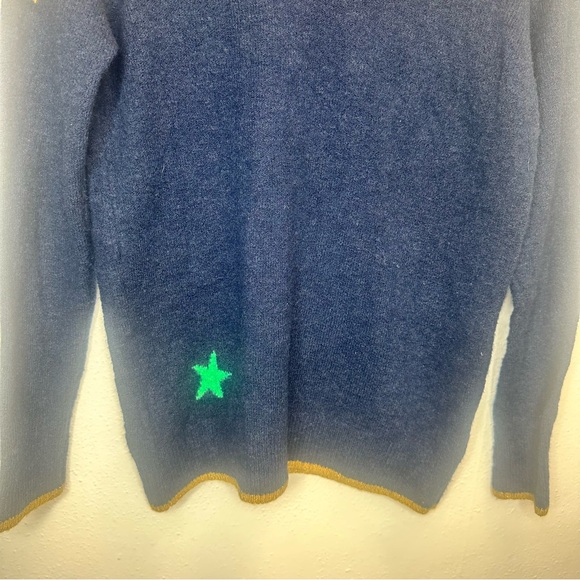 Joules Chantelle Intarsia Navy Star Sweater Size 4 - Picture 8 of 14